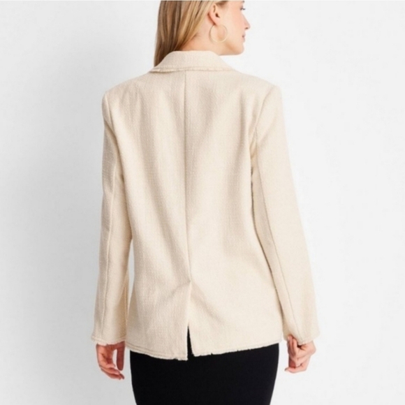 Cream Blazer for Women - Picture 3 of 13